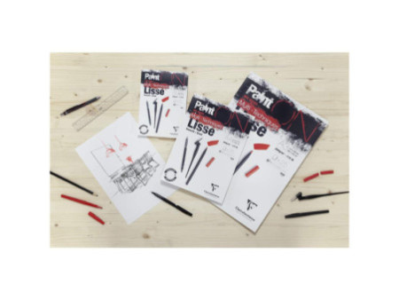 Clairefontaine Bloc papier dessin Paint'ON Lisse, A3, blanc
