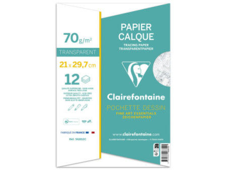 Clairefontaine Papier calque, 70/75 g/m2, A4