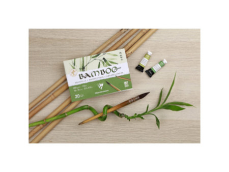 Clairefontaine Bloc de papier aquarelle BAMBOO, 250 g/m2, A3