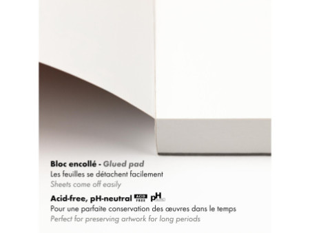 Clairefontaine Bloc de papier aquarelle AQUAPAD, 300 g/m2,A1