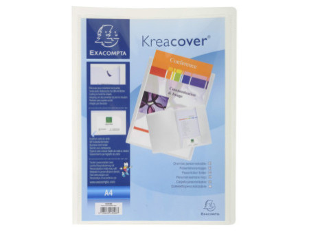EXACOMPTA Chemise personnalisable Kreacover, PP, A4, assorti