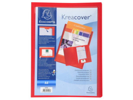 EXACOMPTA Chemise personnalisable Kreacover, PP, A4, assorti