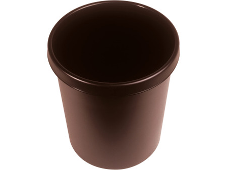 helit Corbeille à papier 'the german', 30 litres, PE, marron