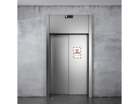 DURABLE Cadre magnétique SECURITY, format A4, rouge/blanc