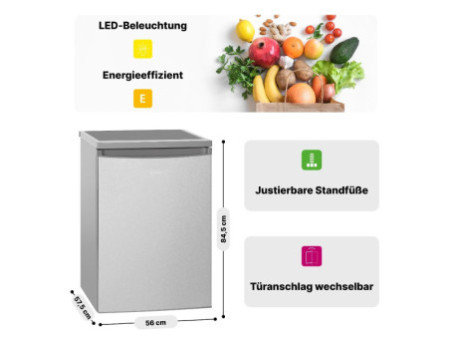 BOMANN Réfrigérateur VS 2185.1, acier inoxydable