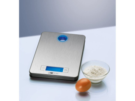 CLATRONIC Balance de cuisine KW3412, portable, 5 kg, inox