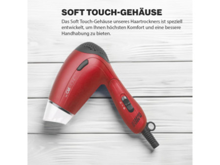 CLATRONIC Sèche-cheveux de voyage HTD 3429, rouge