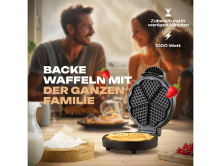 CLATRONIC Gauffrier WA 3492, acier inoxydable/noir