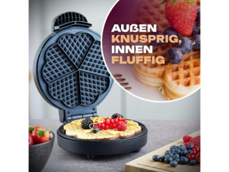 CLATRONIC Gauffrier WA 3492, acier inoxydable/noir