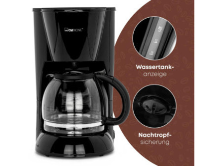 CLATRONIC Cafetière électrique KA 3473, noir