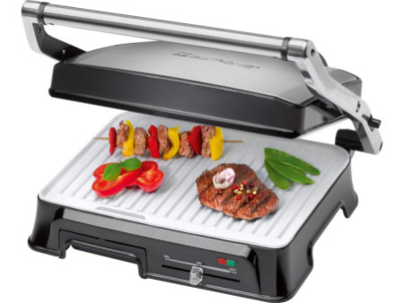 CLATRONIC Barbecue d'intérieur KG 3571, acier inoxydable /