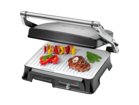 CLATRONIC Barbecue d'intérieur KG 3571, acier inoxydable /