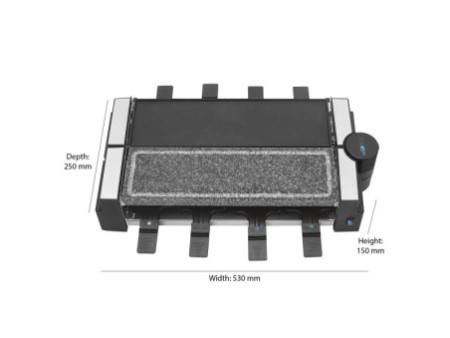 CLATRONIC Raclette grill RG 3678, avec pierre de cuisson