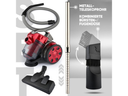 CLATRONIC Aspirateur traineau BS 1308, anthracite/rouge