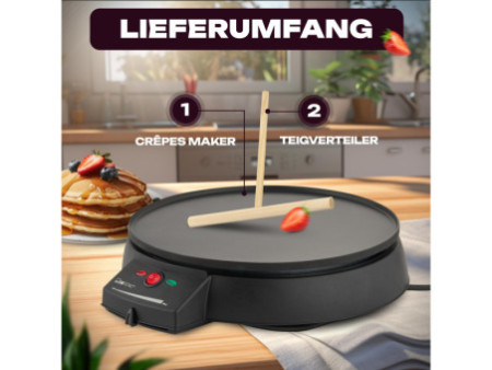 CLATRONIC Crêpière électrique CM 3372, noir
