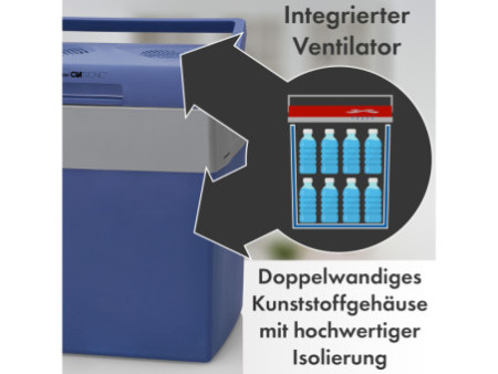 CLATRONIC Glacière KB 3714, bleu/gris
