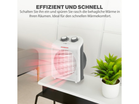 CLATRONIC Radiateur soufflant HL 3761, blanc/gris