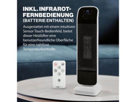 CLATRONIC Radiateur soufflant céramique HL 3763, blanc/noir