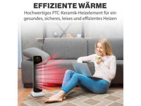 CLATRONIC Radiateur soufflant céramique HL 3763, blanc/noir