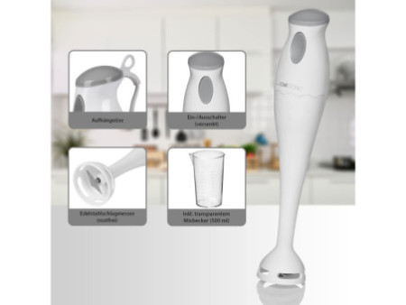 SEVERIN Mixeur plongeant SM 3577, 180 watt, blanc