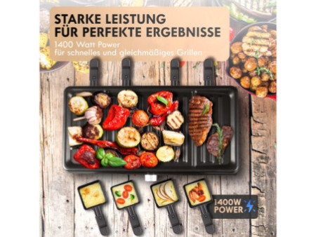 CLATRONIC Raclette-gril RG 3757, pour 8 personnes