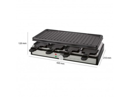 CLATRONIC Raclette-gril RG 3757, pour 8 personnes