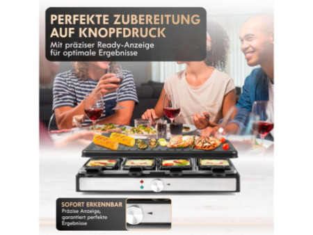 CLATRONIC Raclette-gril RG 3757, pour 8 personnes