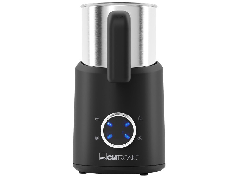CLATRONIC Mousseur à lait MS 3812, inox/noir