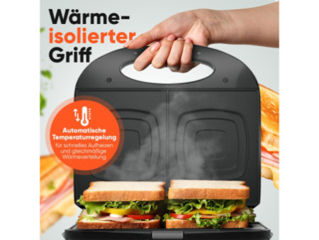 CLATRONIC Gril à sandwich ST 3814, noir