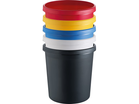 helit Corbeille à papier 'the german', 45 litres, PE, noir