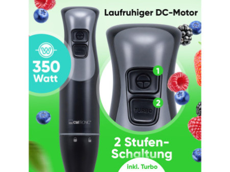 CLATRONIC Mixeur manuel SM 3824, 350 watts, noir