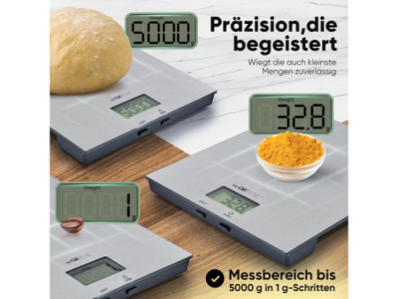 CLATRONIC Balance de cuisine KW 3821, inox