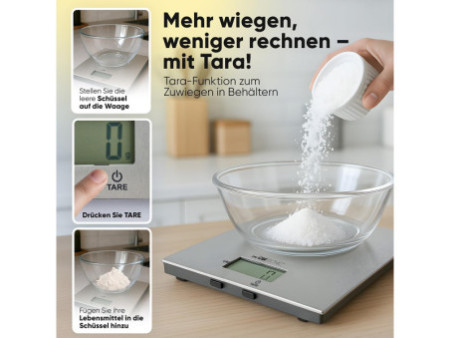 CLATRONIC Balance de cuisine KW 3821, inox