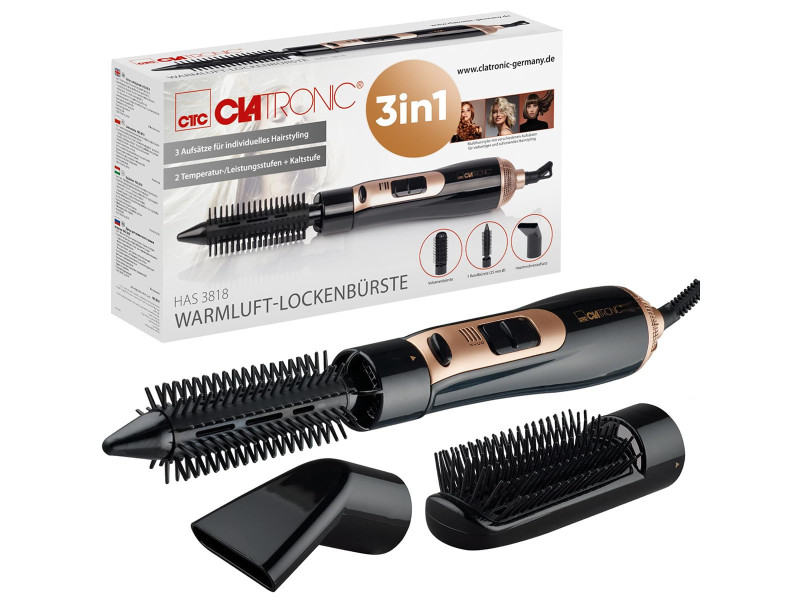 PROFI CARE Multihairstyler 3 en 1 PC-HAS 3132, noir/cuivre