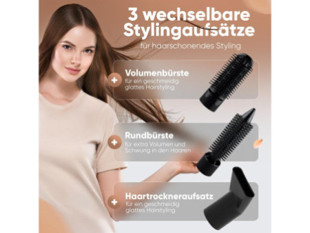PROFI CARE Multihairstyler 3 en 1 PC-HAS 3132, noir/cuivre