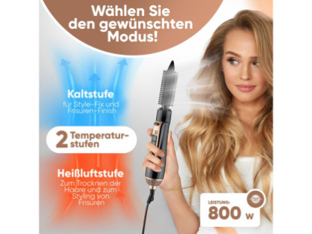 PROFI CARE Multihairstyler 3 en 1 PC-HAS 3132, noir/cuivre