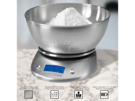 PROFI COOK Balance de cuisine PC-KW 1040, acier inoxydable