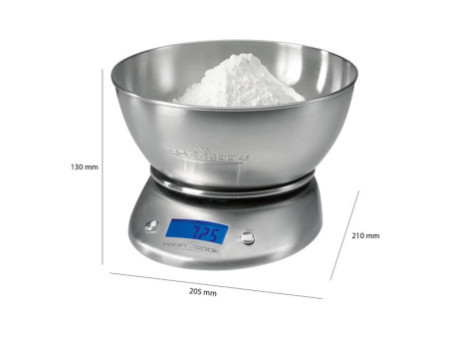 PROFI COOK Balance de cuisine PC-KW 1040, acier inoxydable