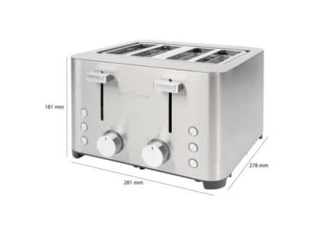 PROFI COOK Grille-pain 4 tranches PC-TA 1252, acier inox