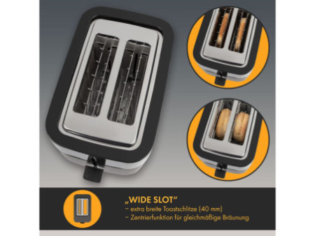 PROFI COOK Grille-pain tactile 2 tranches PC-TA 1244