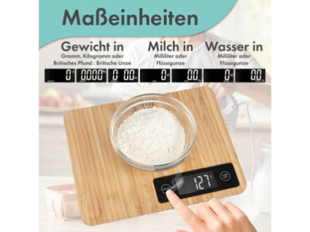 PROFI COOK Balance de cuisine en bambou PC-KW 1271