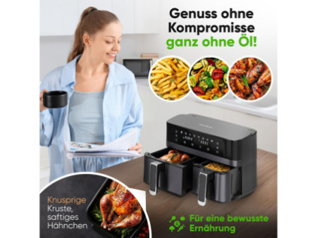 PROFI COOK Friteuse double à air chaud PC-FR 1295 H