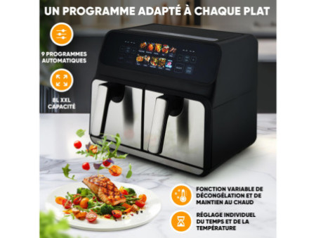PROFI COOK Friteuse double bac à air chaud PC-FR 1287 H