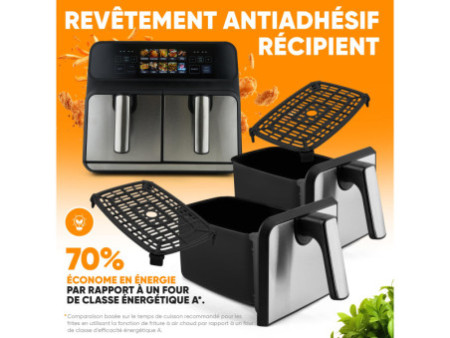 PROFI COOK Friteuse double bac à air chaud PC-FR 1287 H