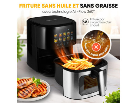 PROFI COOK Friteuse à air chaud PC-FR 1286 H, 6,5 litres