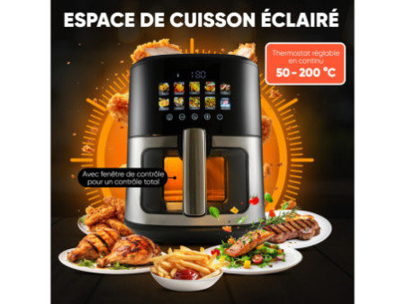 PROFI COOK Friteuse à air chaud PC-FR 1286 H, 6,5 litres