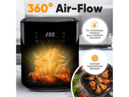 PROFI COOK Friteuse à air chaud PC-FR 1294 H, 6,5 litres