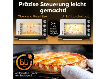 PROFI COOK Four multifonction PC-MBG 1277, 4 in 1, noir