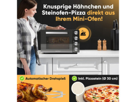 PROFI COOK Four multifonction PC-MBG 1277, 4 in 1, noir