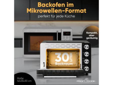 PROFI COOK Four multifonction PC-MBG 1277, 4 in 1, noir